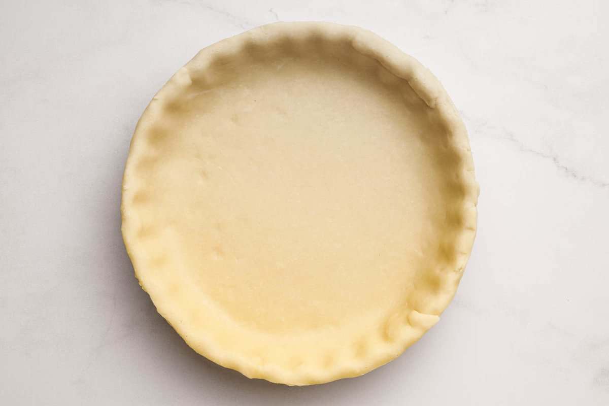 Pie crust in pan.