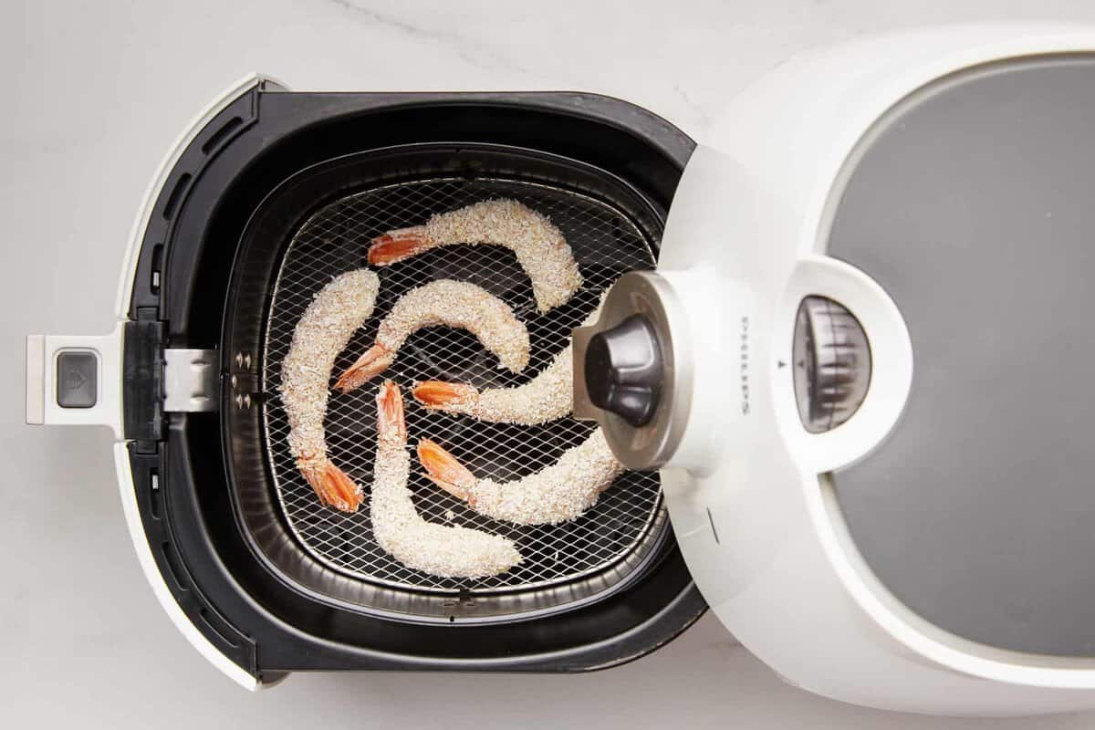 Coconut shrimp in air fryer.