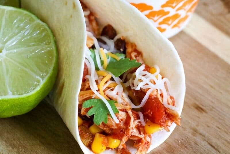 If you're looking for a quick and easy meal, try this amazing Slow Cooker Salsa Chicken for a meal the whole family will love!