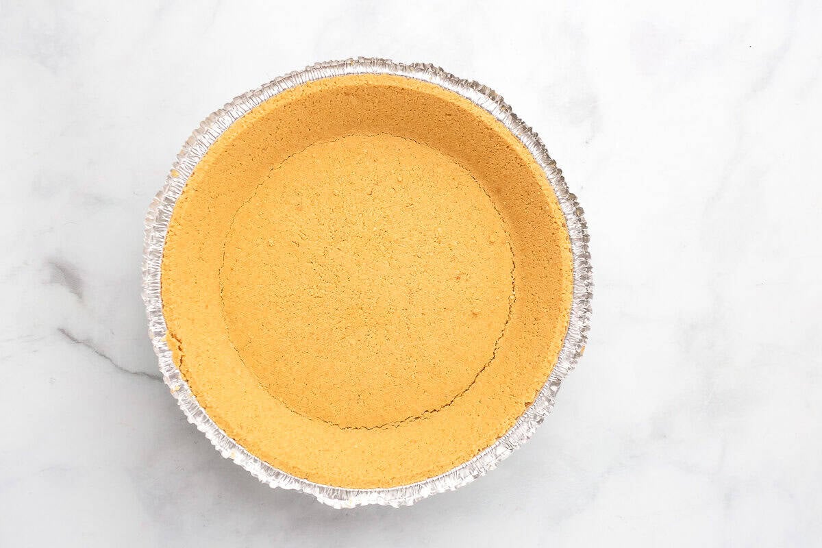 Graham cracker crust.